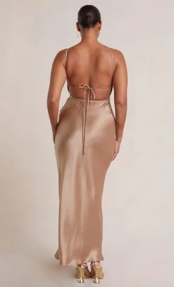 Bec&Bridge Dresses THE DREAMER TIE DRESS - GOLDEN