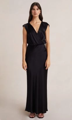 Bec&Bridge WEDDINGS MOON DANCE MAXI DRESS - BLACK
