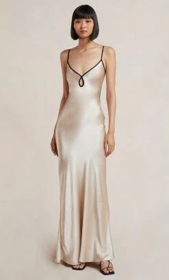 Bec&Bridge NEW CEDAR CITY MAXI DRESS - SAND/BLACK