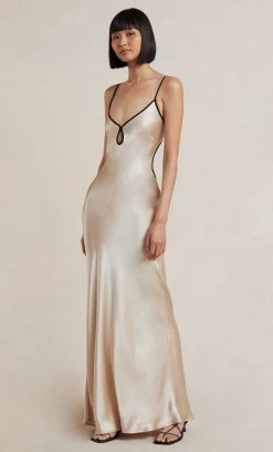 Bec&Bridge NEW CEDAR CITY MAXI DRESS - SAND/BLACK
