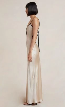 Bec&Bridge NEW CEDAR CITY MAXI DRESS - SAND/BLACK