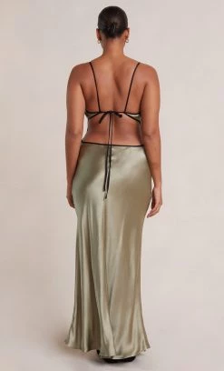 Bec&Bridge CEDAR CITY MAXI DRESS - SAGE/BLACK NEW