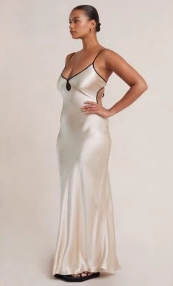 Bec&Bridge NEW CEDAR CITY MAXI DRESS - SAND/BLACK