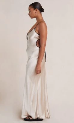 Bec&Bridge NEW CEDAR CITY MAXI DRESS - SAND/BLACK