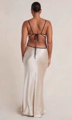 Bec&Bridge NEW CEDAR CITY MAXI DRESS - SAND/BLACK