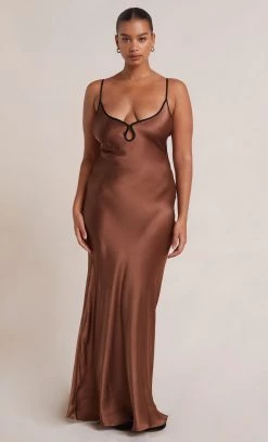 Bec&Bridge NEW CEDAR CITY MAXI DRESS - CHOCOLATE