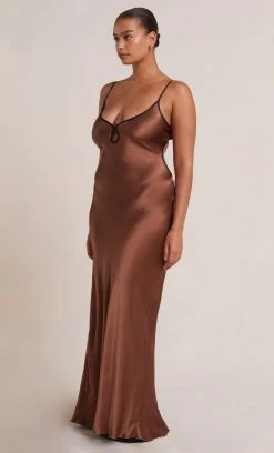 Bec&Bridge NEW CEDAR CITY MAXI DRESS - CHOCOLATE