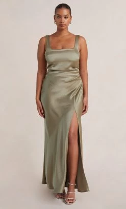Bec&Bridge THE DREAMER SQUARE NECK DRESS - SAGE
