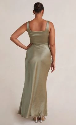 Bec&Bridge THE DREAMER SQUARE NECK DRESS - SAGE