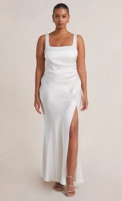 Bec&Bridge THE DREAMER SQUARE NECK DRESS - IVORY Dresses