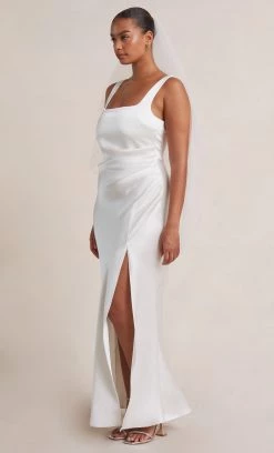 Bec&Bridge THE DREAMER SQUARE NECK DRESS - IVORY Dresses