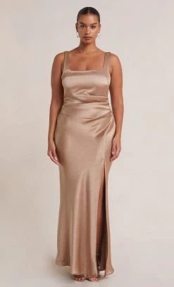 Bec&Bridge THE DREAMER SQUARE NECK DRESS - GOLDEN