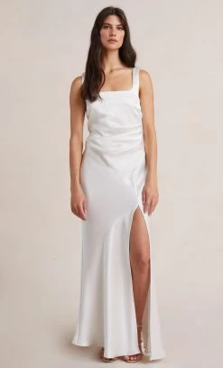 Bec&Bridge THE DREAMER SQUARE NECK DRESS - IVORY Dresses