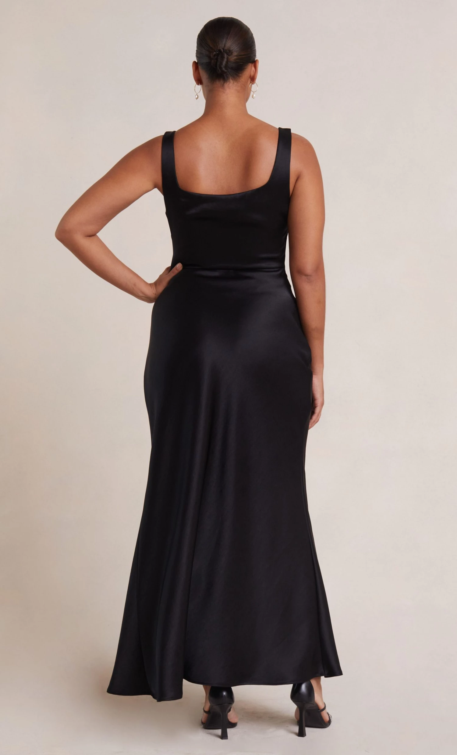 Bec&Bridge THE DREAMER SQUARE NECK DRESS - BLACK Dresses 4 Bec&Bridge THE DREAMER SQUARE NECK DRESS - BLACK Dresses