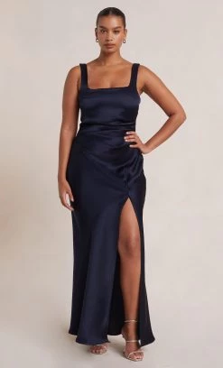 Bec&Bridge Dresses THE DREAMER SQUARE NECK DRESS - INK