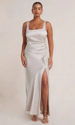 Bec&Bridge THE DREAMER SQUARE NECK DRESS - SAND Dresses