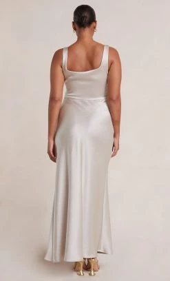 Bec&Bridge THE DREAMER SQUARE NECK DRESS - SAND Dresses