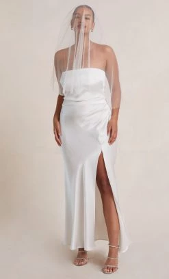 Bec&Bridge THE DREAMER STRAPLESS DRESS - IVORY