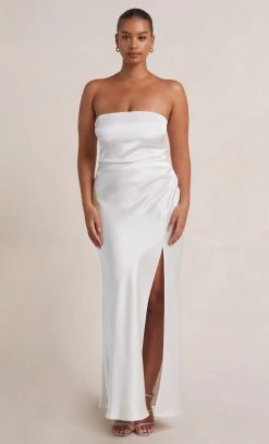 Bec&Bridge THE DREAMER STRAPLESS DRESS - IVORY