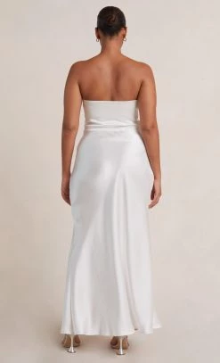 Bec&Bridge THE DREAMER STRAPLESS DRESS - IVORY