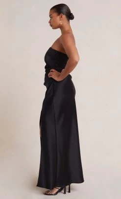 Bec&Bridge Dresses THE DREAMER STRAPLESS DRESS - BLACK