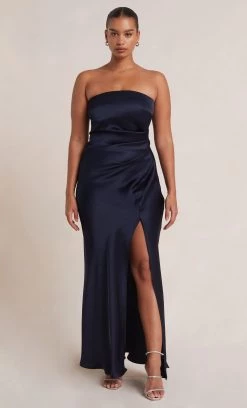 Bec&Bridge THE DREAMER STRAPLESS DRESS - INK Dresses