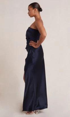 Bec&Bridge THE DREAMER STRAPLESS DRESS - INK Dresses