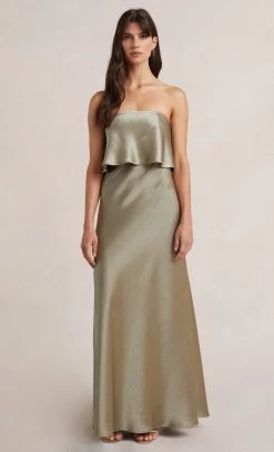 Bec&Bridge THE DREAMER OVERLAY DRESS - SAGE Dresses