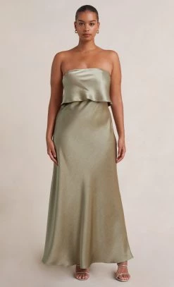 Bec&Bridge THE DREAMER OVERLAY DRESS - SAGE Dresses