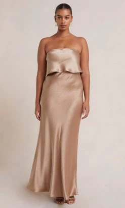 Bec&Bridge THE DREAMER OVERLAY DRESS - GOLDEN