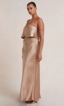 Bec&Bridge THE DREAMER OVERLAY DRESS - GOLDEN