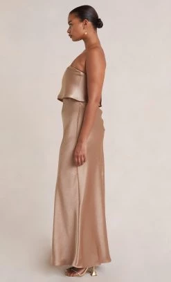 Bec&Bridge THE DREAMER OVERLAY DRESS - GOLDEN