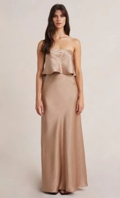 Bec&Bridge THE DREAMER OVERLAY DRESS - GOLDEN