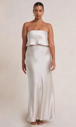 Bec&Bridge THE DREAMER OVERLAY DRESS - SAND Dresses