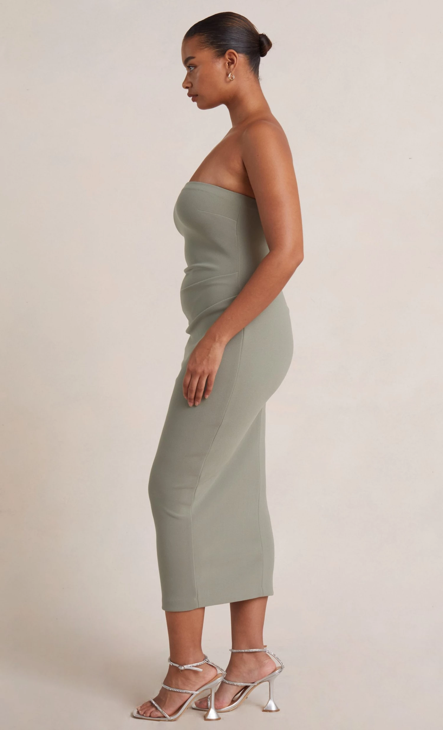 Bec&Bridge BE MINE STRAPLESS MIDI DRESS - SAGE 3 Bec&Bridge BE MINE STRAPLESS MIDI DRESS - SAGE