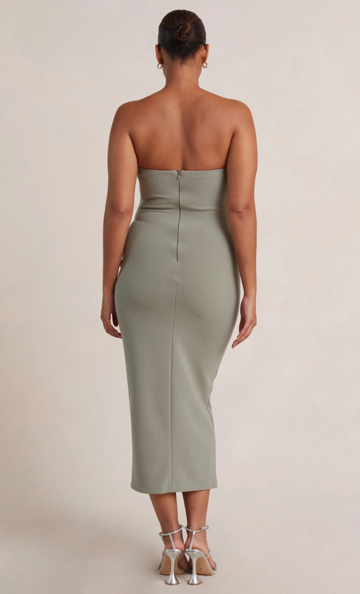 Bec&Bridge BE MINE STRAPLESS MIDI DRESS - SAGE 4 Bec&Bridge BE MINE STRAPLESS MIDI DRESS - SAGE