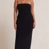 Bec&Bridge Dresses BE MINE STRAPLESS MIDI DRESS - BLACK