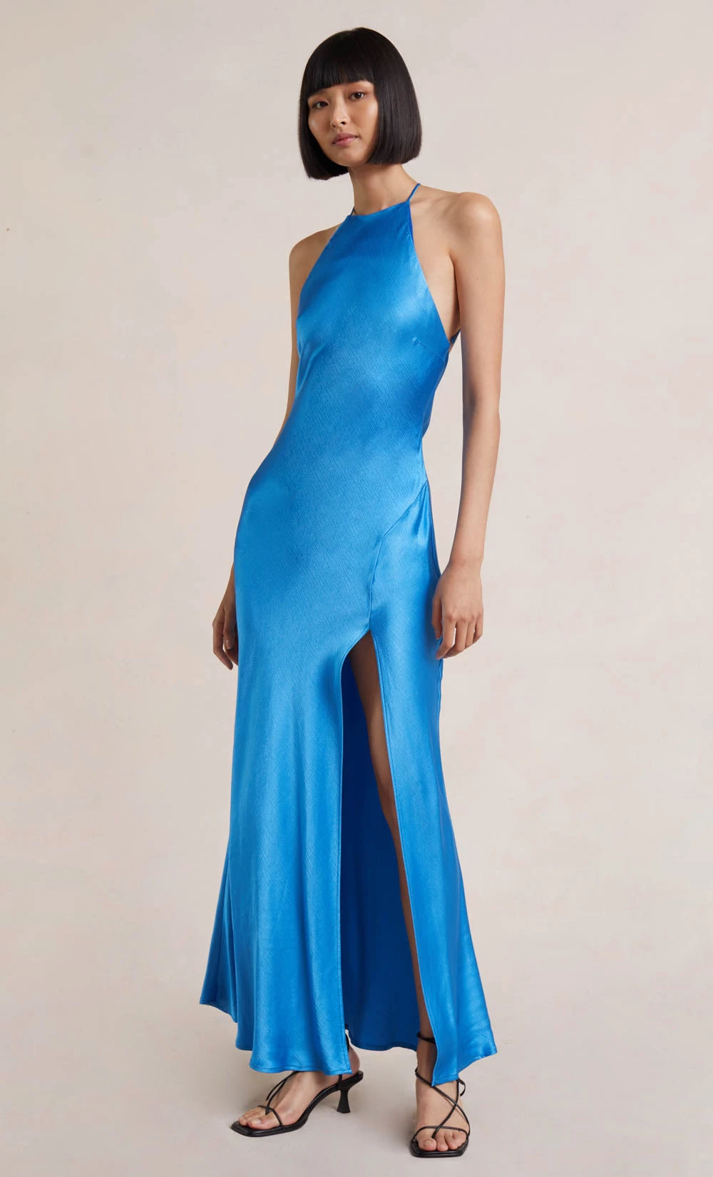 Bec&Bridge NEW LOREN HALTER MIDI DRESS - MID BLUE 3 Bec&Bridge NEW LOREN HALTER MIDI DRESS - MID BLUE