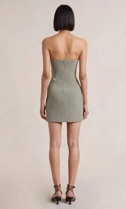 Bec&Bridge NEW KARINA STRAPLESS MINI DRESS - SAGE