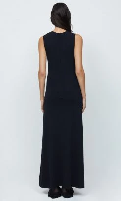 Bec&Bridge AAFW RUNWAY EDIT SKYLAR SUSPEND KNIT MAXI DRESS - BLACK