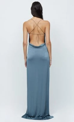 Bec&Bridge ARIEL COWL MAXI DRESS - CHARCOAL AAFW RUNWAY EDIT