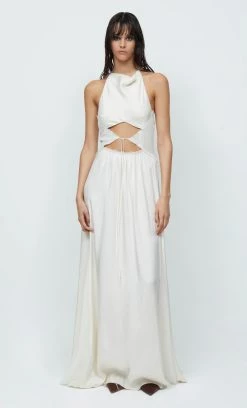Bec&Bridge NAOMI CUT OUT MAXI DRESS - ECRU AAFW RUNWAY EDIT