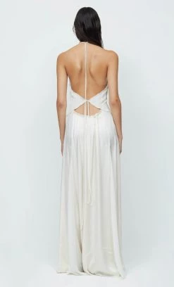 Bec&Bridge NAOMI CUT OUT MAXI DRESS - ECRU AAFW RUNWAY EDIT