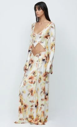 Bec&Bridge SUNSET FLORAL LONG SLEEVE MAXI DRESS - SUNSET FLORAL 8 Bec&Bridge SUNSET FLORAL LONG SLEEVE MAXI DRESS - SUNSET FLORAL