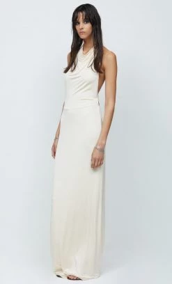 Bec&Bridge AAFW RUNWAY EDIT ARIEL HALTER MAXI DRESS - CREAM