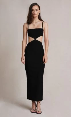 Bec&Bridge COYOTE MIDI DRESS - BLACK