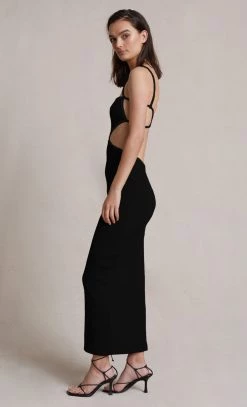 Bec&Bridge COYOTE MIDI DRESS - BLACK