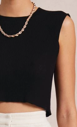 Bec&Bridge Tops MUSE KNIT TANK - BLACK 9 Bec&Bridge Tops MUSE KNIT TANK - BLACK