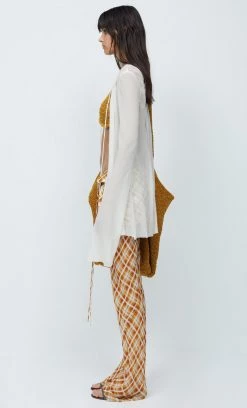 Bec&Bridge FLORIA LONG SLEEVE BLOUSE - IVORY AAFW RUNWAY EDIT