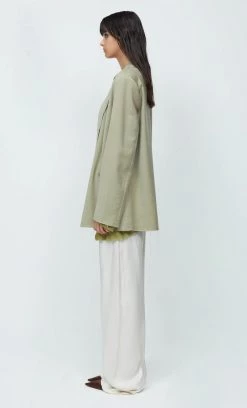 Bec&Bridge AAFW RUNWAY EDIT MADDY KNIT HALTER TOP - SILVER SAGE